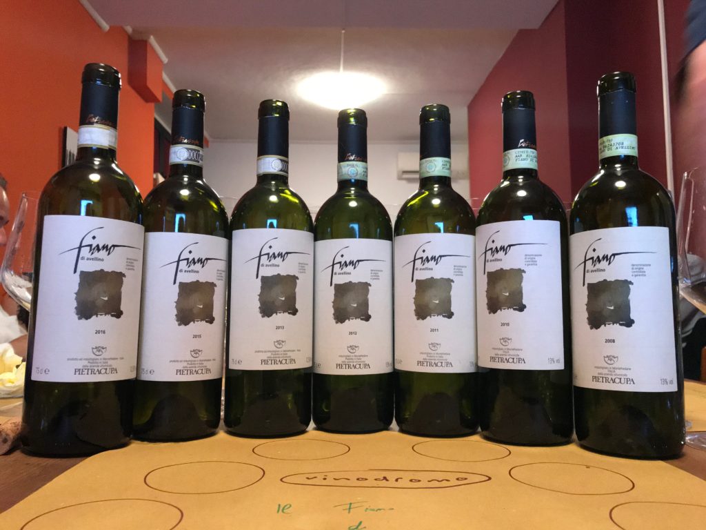 Pietracupa Fiano di Avellino Verticale